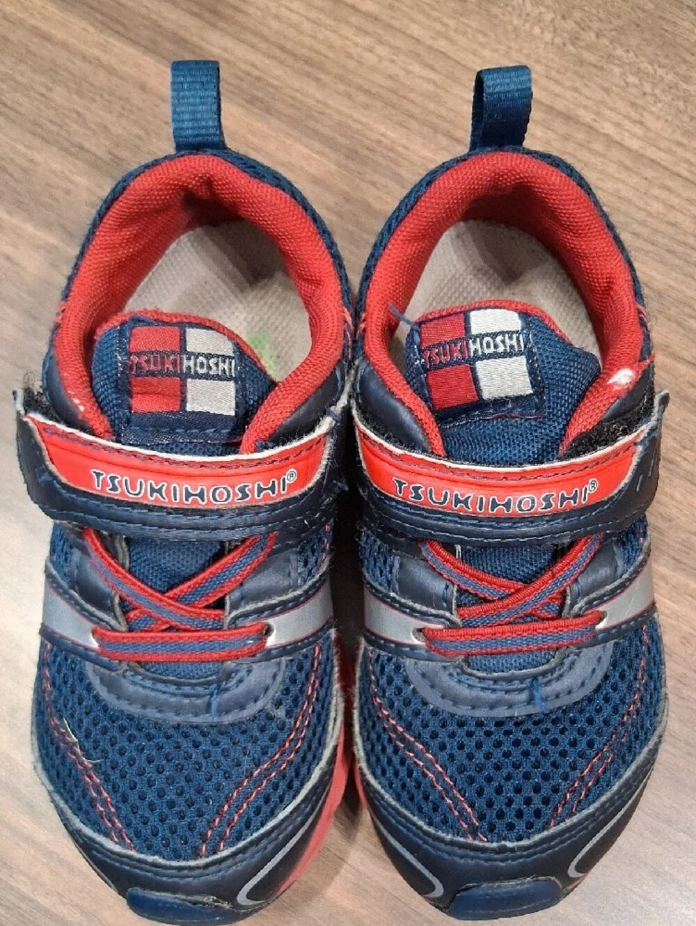 Kids Navy and Red Athletic Sneakers - Comfortable Everyday Play Shoes